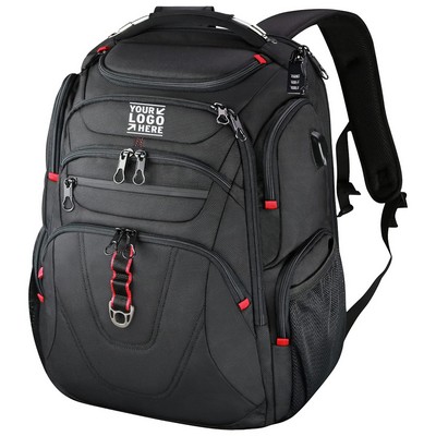 Travel Laptop Backpack with RFID Pockets & USB Port