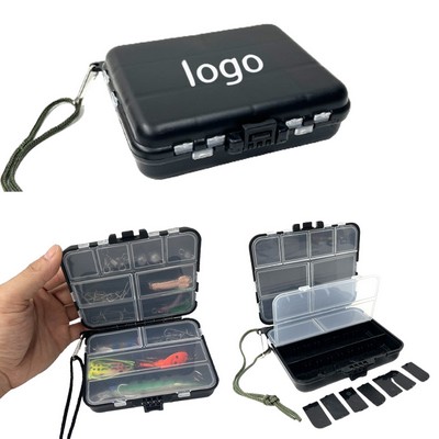 Durable Transparent Plastic Fishing Bait Tackle Box