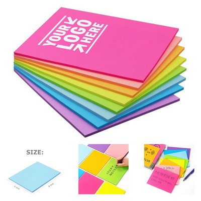 35 Sheets 8 x 6 Inch Bright Colors Self Stick Pads