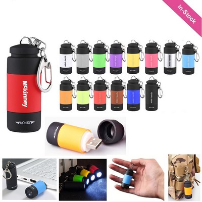 USB Rechargeable Keychain Flashlight