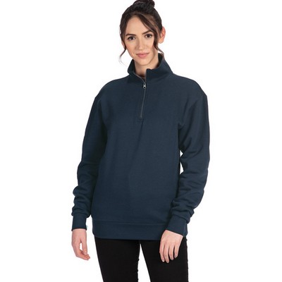 Next Level Apparel Quarter Zip Fleece