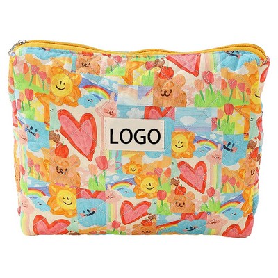 Handbag Printed Cotton Makeup Bag