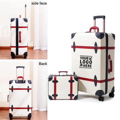 28 Inch Vintage Lightweight Hardside Spinner Wheels Travel Waterproof Luggage Set