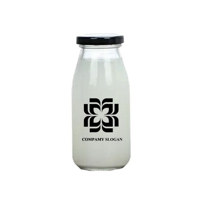 17oz Glass Milk Bottle with Screw Iron Cap