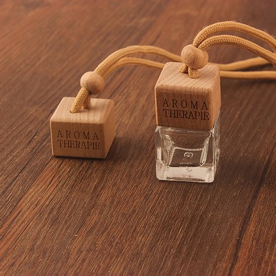 Mini Car Perfume Bottle Ornament Hanging Pendant w/Roller