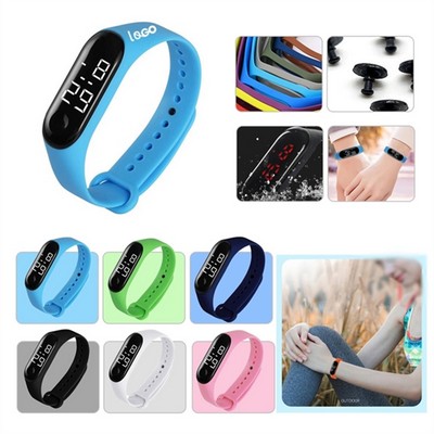 LED Screen Silicone Waterproof Watch