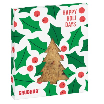 Holiday Tree Window Box with Gourmet Cookie - GLUTEN FREE Chocolate Chip