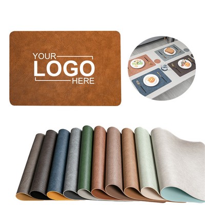 Rectangular Leather Table Placemat