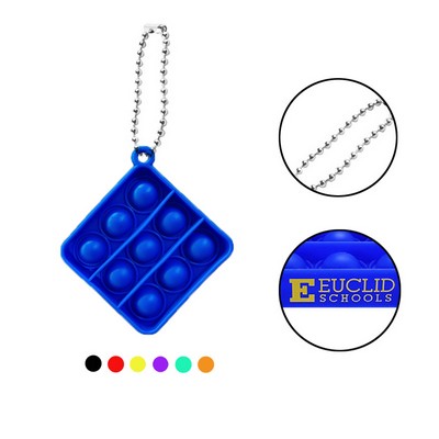 Bubble Square Shape Keychain