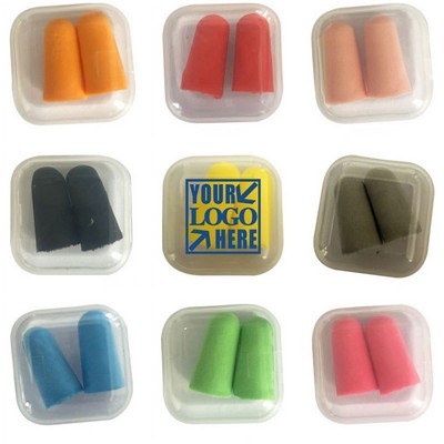 Foam Anti-noise Earplugs in Case