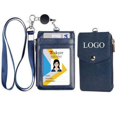 ID Badge Holder with Retractable Lanyard