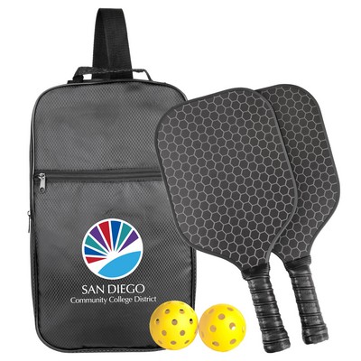 4-Piece Carbon Fiber Pickleball Set