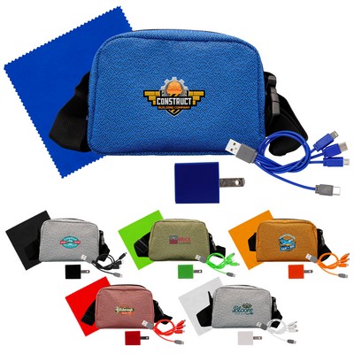 Speck Wall, Cable and Cloth Fanny Pack Set