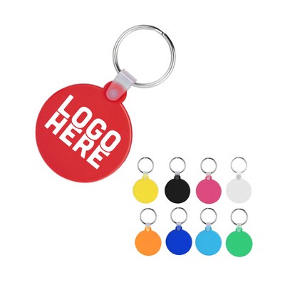 Round Soft PVC Keychain