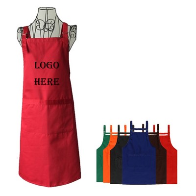 Adult Adjustable Apron with Front Pockets