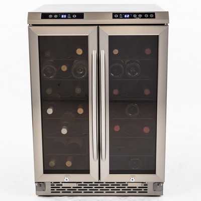 Legacy Avanti - 38-Bottle Dual-Zone Wine Cooler - Black