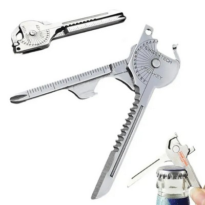 8 in 1 Multi Functional Keychain Tool Versatile Handy Gadget