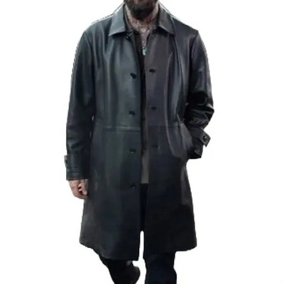 Genuine Leather Trench Coat ( XS - 4XL)