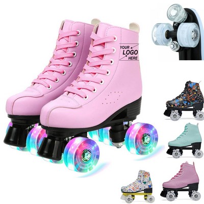 Beginner Double-Row Roller Skates for Kids and Adults