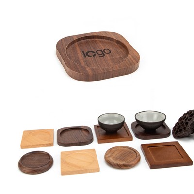 Natural Wood Drink Coasters