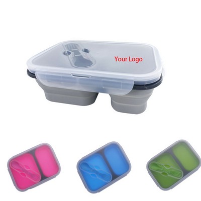 Silicon Food Container With Two Compartment