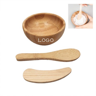 Bamboo Facial Mask Bowl Set