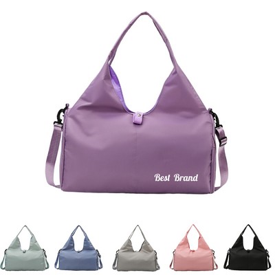 Gym Tote Bags with Shoes Compartment and Yoga Strap