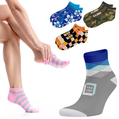 Super Soft Jacquard Knit Ankle Socks (Factory Direct - OCEAN)