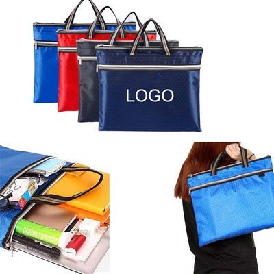 Portable Oxford Cloth File Business Tote Hand Bag