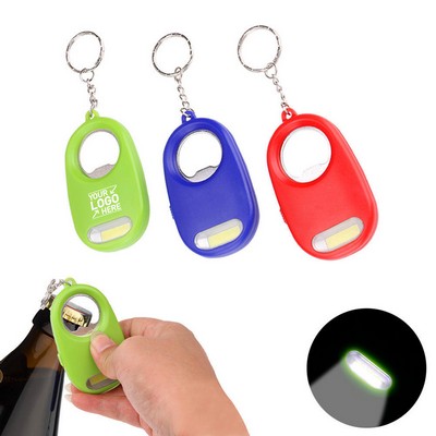 Bottle Opener With Lamp Keychain