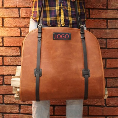 Leather Firewood Carrier