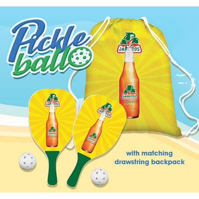 Pickle Ball Paddle Set w matching Draw String Backpack