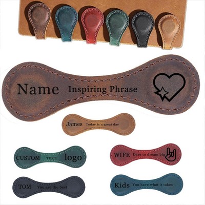 Magnetic leather Bookmarks for Book Lovers, Page Markers for Students Teachers Reading