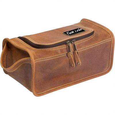 Taylor Falls Leather Travel Kit Bag