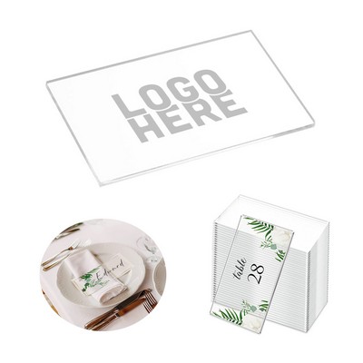 Clear Acrylic Place Cards