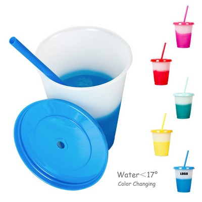 Non-Toxic Handy 16 Oz. Clear Plastic Color Changing Cup