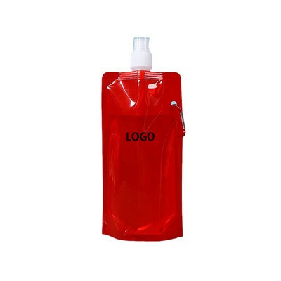 Collapsible Portable Water Bag Pouch Bottle