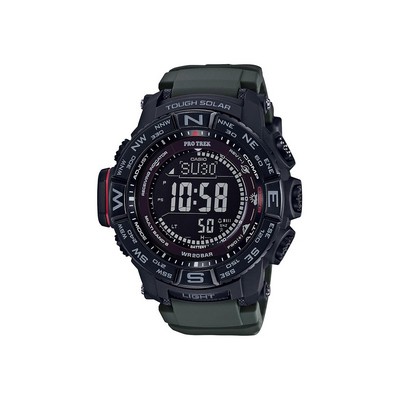 Casio Pro-Trek Triple Sensor Watch W/ Stn Lcd Black