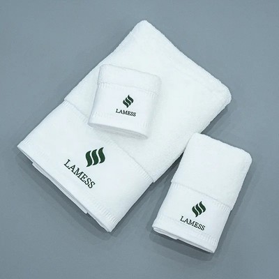 Luxury Hotel Cotton Face Towel, 15.75×31.50, Embroidered