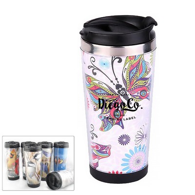 12 Oz. Full Color Stainless Steel Tumbler