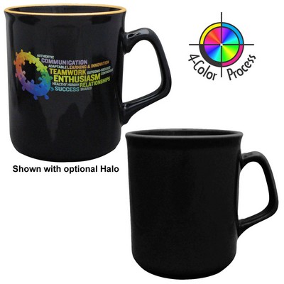 10 Oz. Black Titan Mug - 4 Color Process