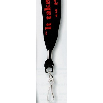 Knit-in Lanyard w/Snap Hook (18"x1")