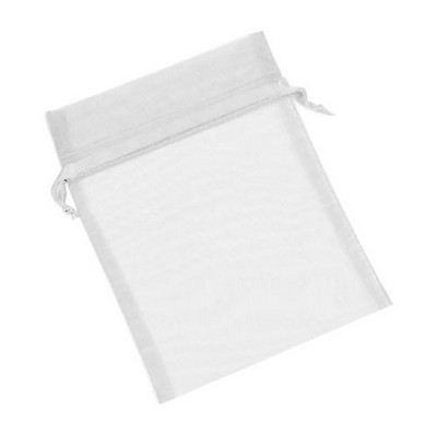 Organza Sheer Nylon Mesh Bag w/ Satin Ribbon (4"x6")