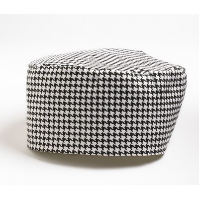 Houndstooth Baker's Cap