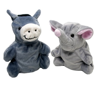 7" Donkey/Elephant Reversible Puppet