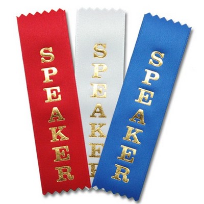 1-5/8"x6" Vertical Speaker Stock Title Ribbon