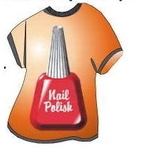 Nail Polish T-Shirt Lapel Pin