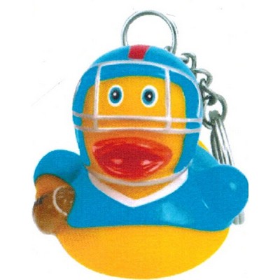 Rubber American Football Duck Key Chain©