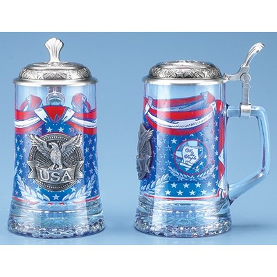 USA Glass Stein Mug