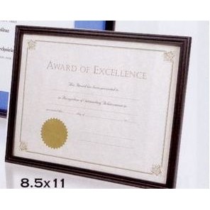 Black Economy Certificate Frame - 8.5x11